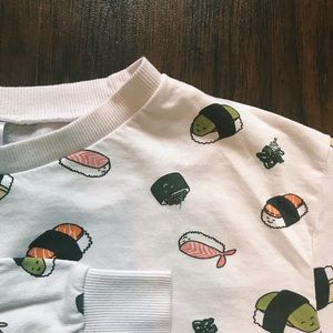 H&M sushi long sleeve shirt